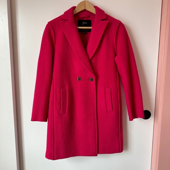 J. Crew Jackets & Blazers - J Crew Daphne Topcoat Bright Pink
